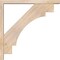 Ekena Millwork Merced Block Smooth Bracket w/ Offset Brace, Douglas Fir, 3 1/2"W x 26"D x 26"H BKT0402X26X26MRC05SDF - alternate 4